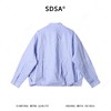 SDSA男装2026新款高贵轻奢时尚简约撞色格子长袖衬衫百搭宽松衬衣 商品缩略图0