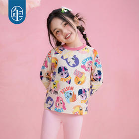 小马宝莉联名年衣童装长袖T恤女童夏季新款儿童女孩卡通打底上衣