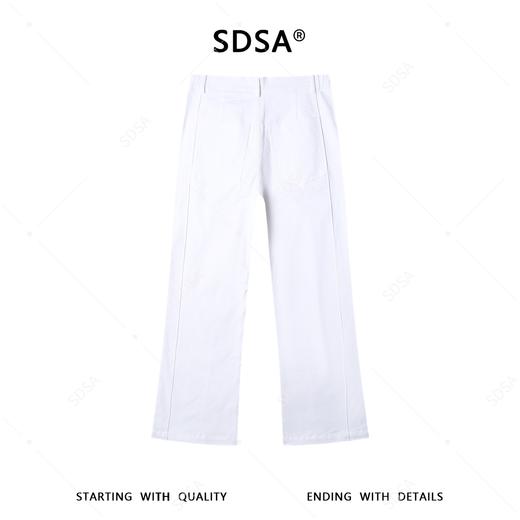 SDSA男装2026新款高贵轻奢美式复古弹力碳磨微喇休闲裤百搭时尚 商品图4