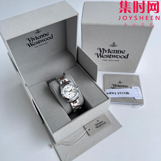原单薇薇安西太后 百搭简约典雅系列 土星表盘腕表银盘28mm小表盘 女士腕表石英机芯 商品图0