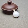 新疆和田玉且末料羊脂玉18k镶嵌包金小平安牌 312-6 商品缩略图2