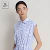 Marc O'Polo/MOP夏季新款好看时尚印花肌理条纹收腰polo领连衣裙 商品缩略图3