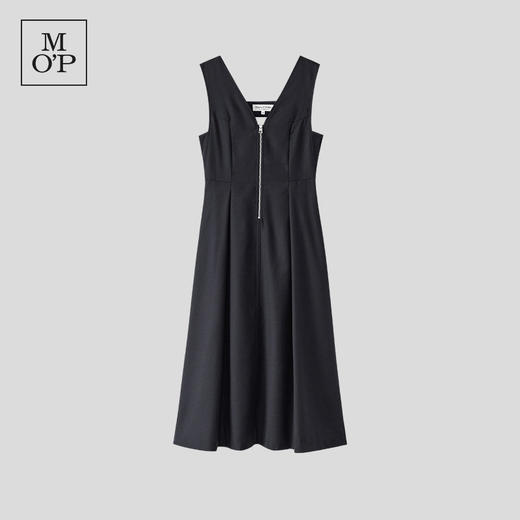 Marc O'Polo/MOP 2024春季新款V领拉链低胸修身气质连衣裙子女士 商品图0
