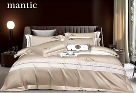 轻奢高级长绒棉布拉格四件套全棉床单被套床上用品G110700003