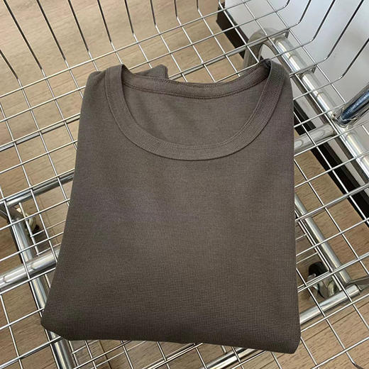 性价比敲高！基础款圆领华夫格短袖T恤！ 商品图11