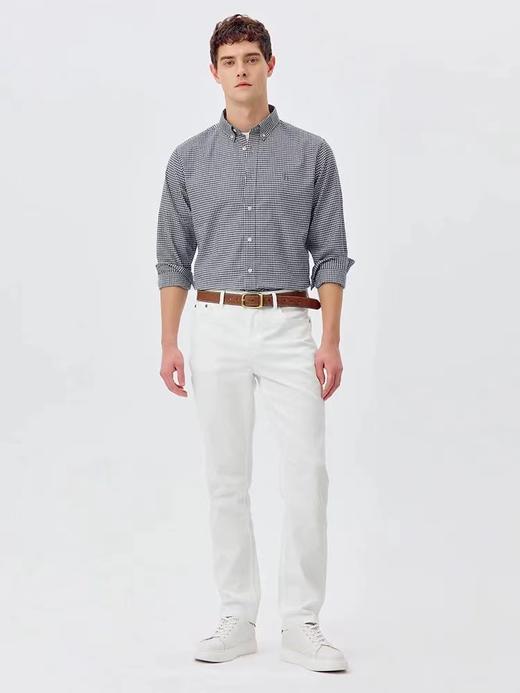 F031655春夏新品挺括感十足通勤休闲小细格纹牛津纺长袖衬衫 商品图12