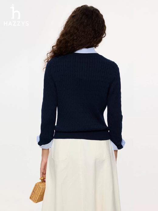 点此购买 哈吉斯女士经典麻花开衫 XJ 342408 商品图8