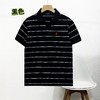 F031623春季新款水洗拉架珠地网眼棉条纹小马刺绣纯棉T恤POLO衫 商品缩略图3