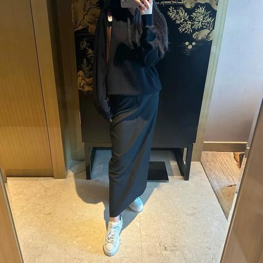 F031643手摇链珠肌理感帽衫立体剪裁连帽抽绳宽松遮肉卫衣 商品图10