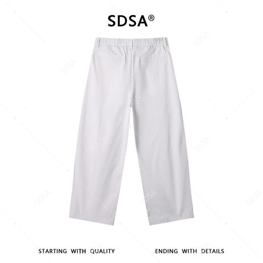 SDSA男装2026新款高贵轻奢时尚简约纯色褶皱直筒休闲裤百搭宽松 商品图4