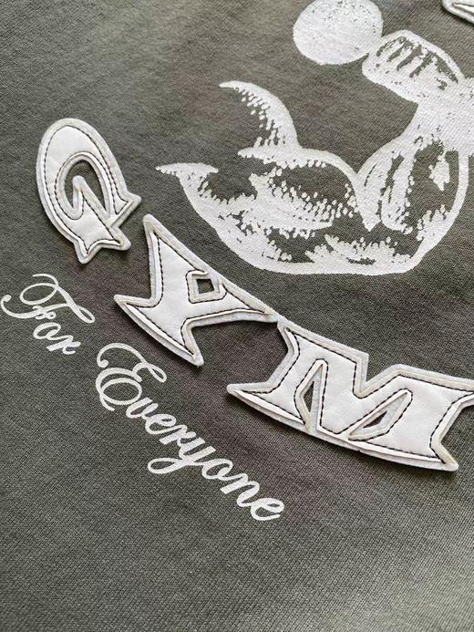 F031611鹿晗同款美式街头贴皮刺绣经水洗假两件长袖T恤 商品图5