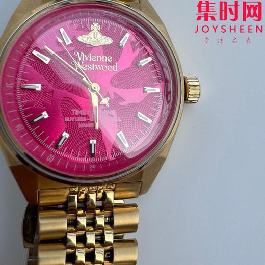 原单薇薇安西太后 女士石英腕表 表径39mm 火龙果色玫红表盘 商品图5