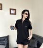 普拉达 半拉链三角标polo衫 黑色 男女同款（DY） 商品缩略图1
