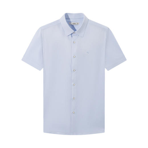 【无缝领/条纹衬衫】柒牌男装2026夏季新品含莱赛尔商务短袖衬衫 130A70350 商品图4