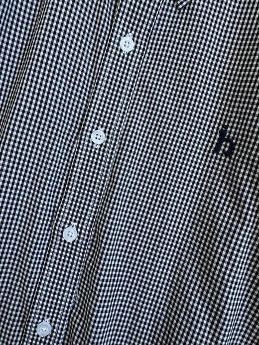 F031655春夏新品挺括感十足通勤休闲小细格纹牛津纺长袖衬衫 商品图8
