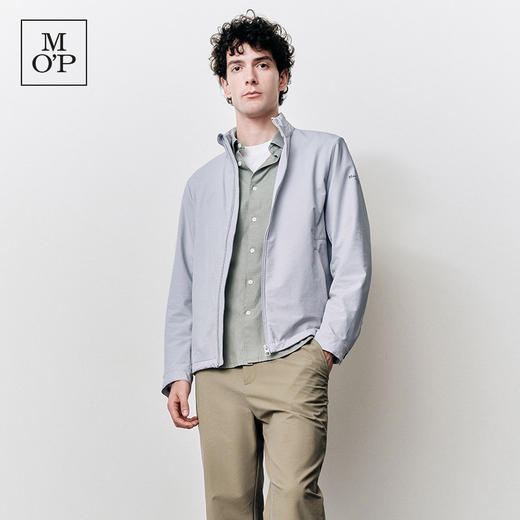 Marc O'Polo/MOP25春秋季新款简约舒适弹性立领抓绒外套男士夹克 商品图3