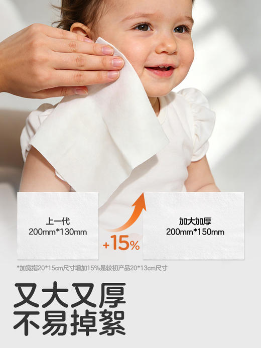 [全棉悬挂款]可优比婴儿棉柔巾新生儿专用加厚洗脸巾干湿两用纯棉悬挂 商品图4