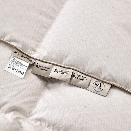 罗莱 TG 超柔A类雪域鹅绒冬被 鎏金 商品图13