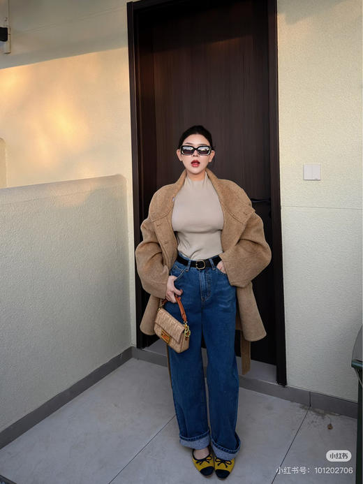 【秒杀价已调 直接拍】MAX春夏 挽边 2穿设计 直筒牛仔裤 高个子 小个子都可以收的百搭色 商品图11