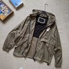 F031652男士卡其纯色连帽轻便户外夹克春秋薄外套风衣防晒服 商品缩略图6