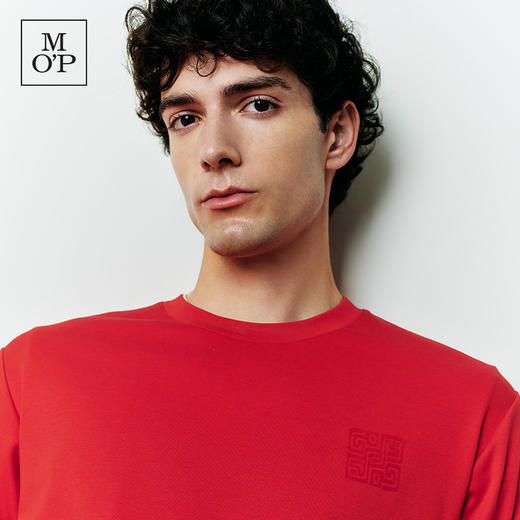 Marc O'Polo/MOP新年系列25春季新款纯棉圆领印花短袖T恤男女上衣 商品图2