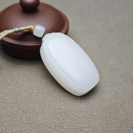 新疆和田玉且末料羊脂玉饱满平安牌 312-4 商品图2