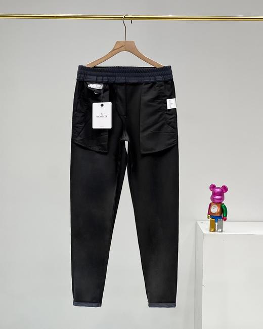 F031694春秋季新款牛奶丝加厚松紧腰宽松男士直筒运动休闲裤 商品图4