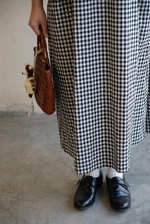 Atelier d'antan 圆领格纹连衣裙 商品图3