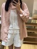 F0316102亚麻三文鱼粉衬衫早春新款高阶通勤衬衫上衣 商品缩略图13