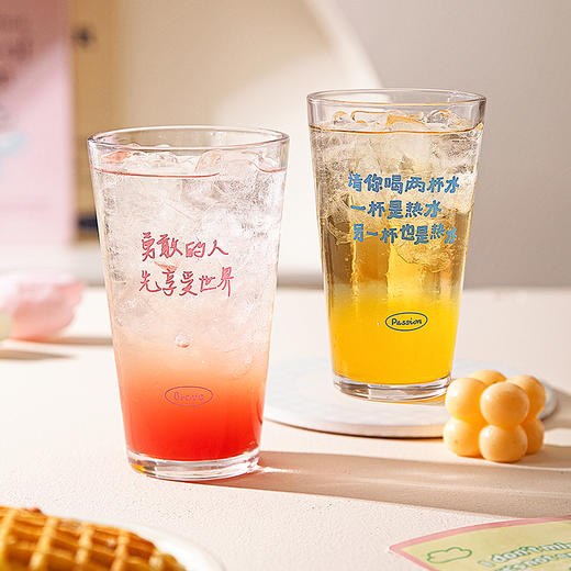 摩登主妇玻璃杯咖啡杯子家用喝水杯女生高颜值牛奶杯果汁杯啤酒杯 商品图3