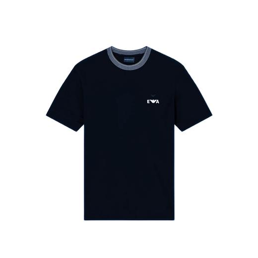 毒家，2026春夏新款 Armani阿玛尼EA 男士纯色珠地棉短袖T恤EVA 短袖 商品图1