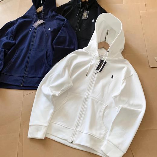 F031696新款三色小马刺绣拉链开衫女款外套连帽卫衣 商品图3