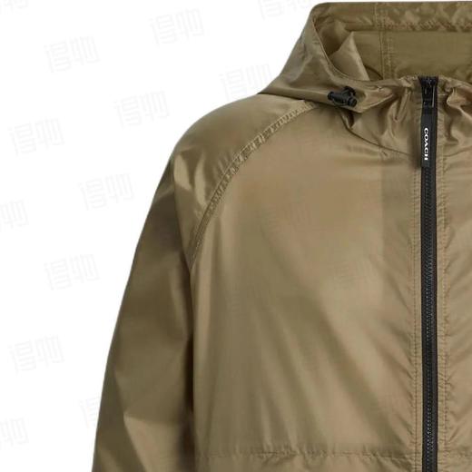F031652男士卡其纯色连帽轻便户外夹克春秋薄外套风衣防晒服 商品图11