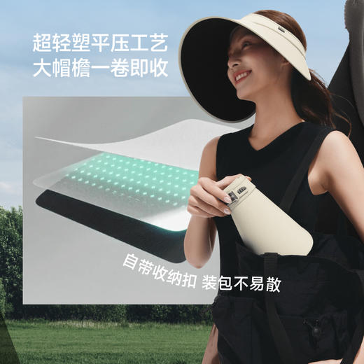 【26春夏新品】蕉下女士大檐黑胶灯罩防晒帽BM563 商品图3