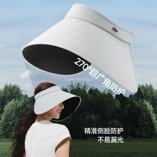 【26春夏新品】蕉下女士大檐黑胶灯罩防晒帽BM563 商品图2