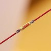 六鑫珠宝 s925银镀金太岁手工编织本命年红绳手链 新中式 商品缩略图2