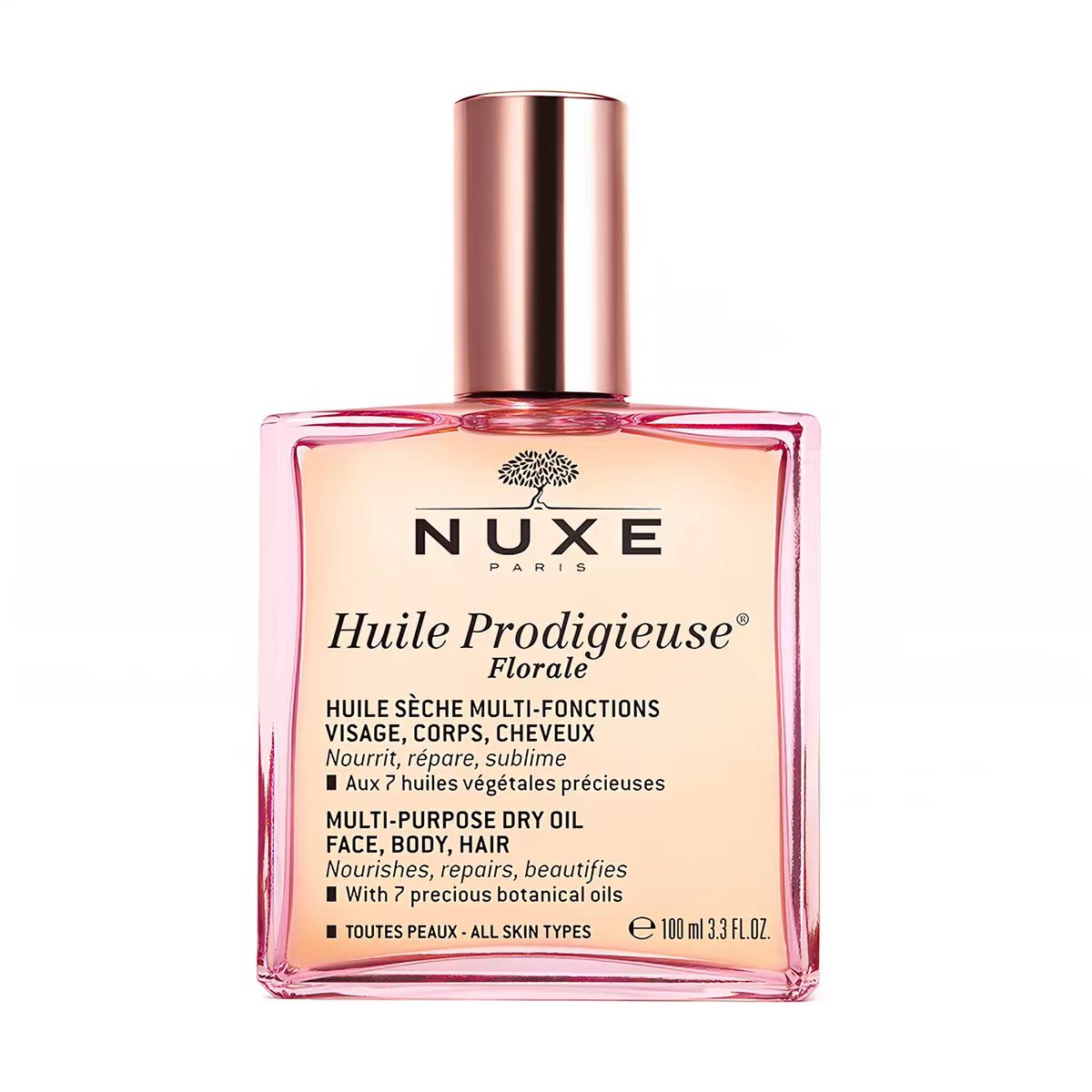 NUXE欧树 粉漾花语多效修护精华油100ML（效期至27年4月）【该商品不支持用券】