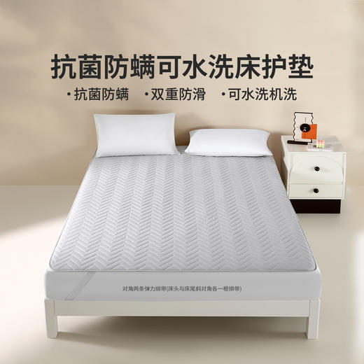 LOVO 抗菌防螨可水洗床护垫 商品图0
