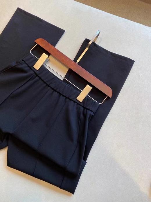 F031691大长腿高腰鱼尾小黑裤微喇裤直筒裤女春夏新款 商品图2