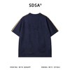 SDSA男装2026新款高贵轻奢复古植绒撞色织带设计圆领短袖T恤百搭 商品缩略图4