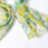 绽放/LSX026朵春花*纯亚麻春夏绿底印花搭配感围巾春日小清新女 商品缩略图3