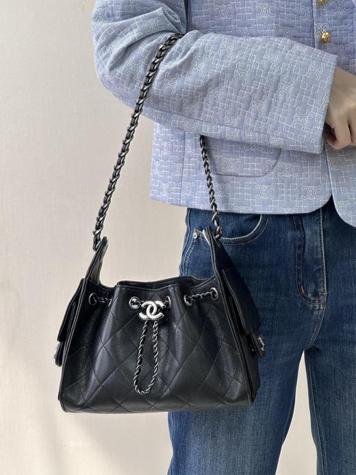 香奈儿 25bag 26c mini hobo 鱼子酱 银色（LZ） 商品图4