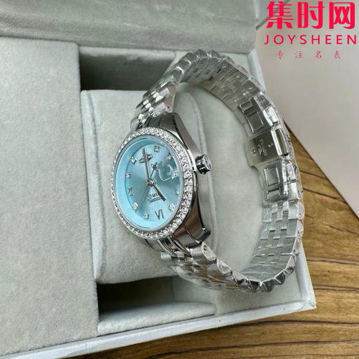 原单薇薇安西太后 女士石英腕表 粉蓝钻 VV317系列 全新搭配非常靓眼的一款手表，表圈镶嵌满钻，表径28MM，50米生活防水 商品图7