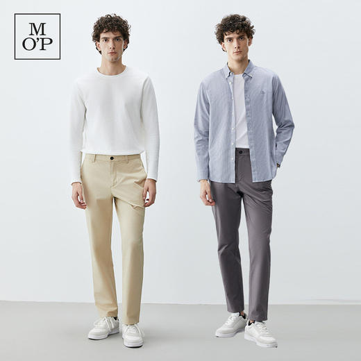 Marc O'Polo/MOP春夏新款休闲简约百搭男直筒长裤宽松商务休闲裤 商品图1