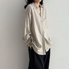 西遇法式v领薄款长袖衬衫女2026年春季新款慵懒感防晒通勤上衣SS060222 商品缩略图2