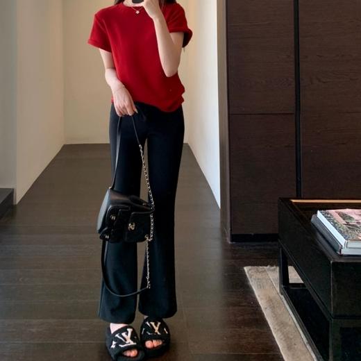 【升级款锦纶珠弟面料高弹力超舒适喇叭和直筒两款可选】非常显瘦百搭穿上就是大长腿25次打版调整显瘦王炸裤子 商品图2