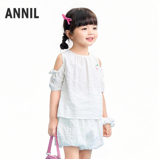 【实体店同款】女童圆领上衣夏季新款安奈儿童装XG621207 商品图2