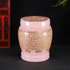 骨灰坛粉色琉璃万字阿弥陀佛经文骨灰坛鎏金骨灰桶16cm*19cm 商品缩略图0