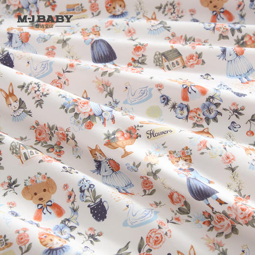 10楼 梦洁宝贝 长绒棉印花三/四件套 花园萌宠 吊牌价1599-2399元  活动价999-1099元 商品图2