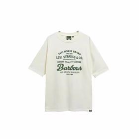 F031641联名款宽松剪裁自带中性松弛感情侣印花T恤上衣